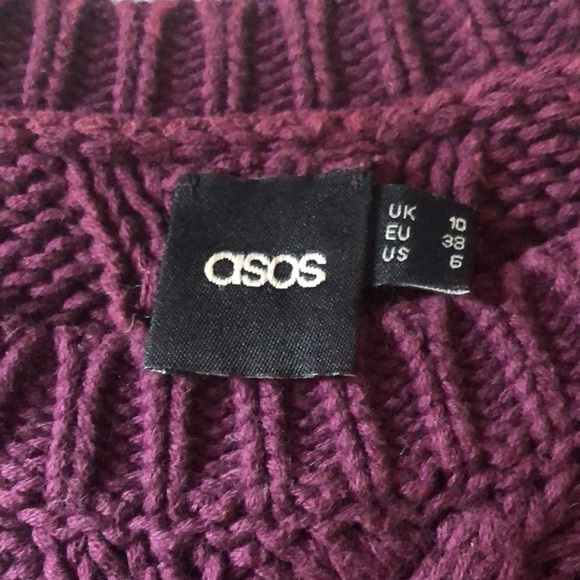 ASOS Purple Cable Knit Sweater - Picture 5 of 5